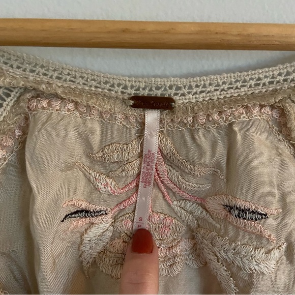 FREE PEOPLE embroidered cropped blouse - Picture 6 of 6